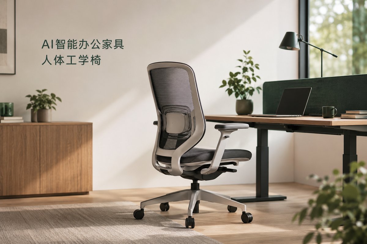 人体工学椅办公场景配图